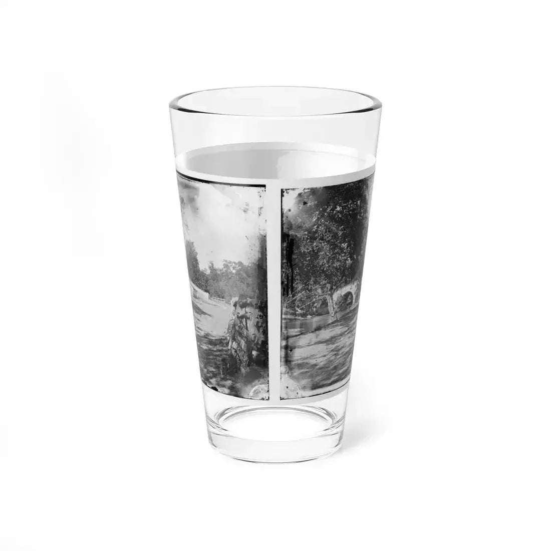 Antietam, Maryland. Burnside Bridge From The Southeast (U.S. Civil War) Pint Glass 16oz - Go Mug Yourself