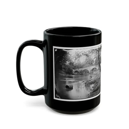 Antietam, Maryland. Burnside Bridge, Looking Up Stream (U.S. Civil War) Black Coffee Mug - Go Mug Yourself