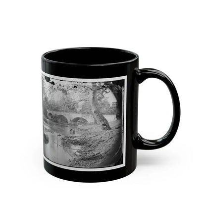 Antietam, Maryland. Burnside Bridge, Looking Up Stream (U.S. Civil War) Black Coffee Mug - Go Mug Yourself