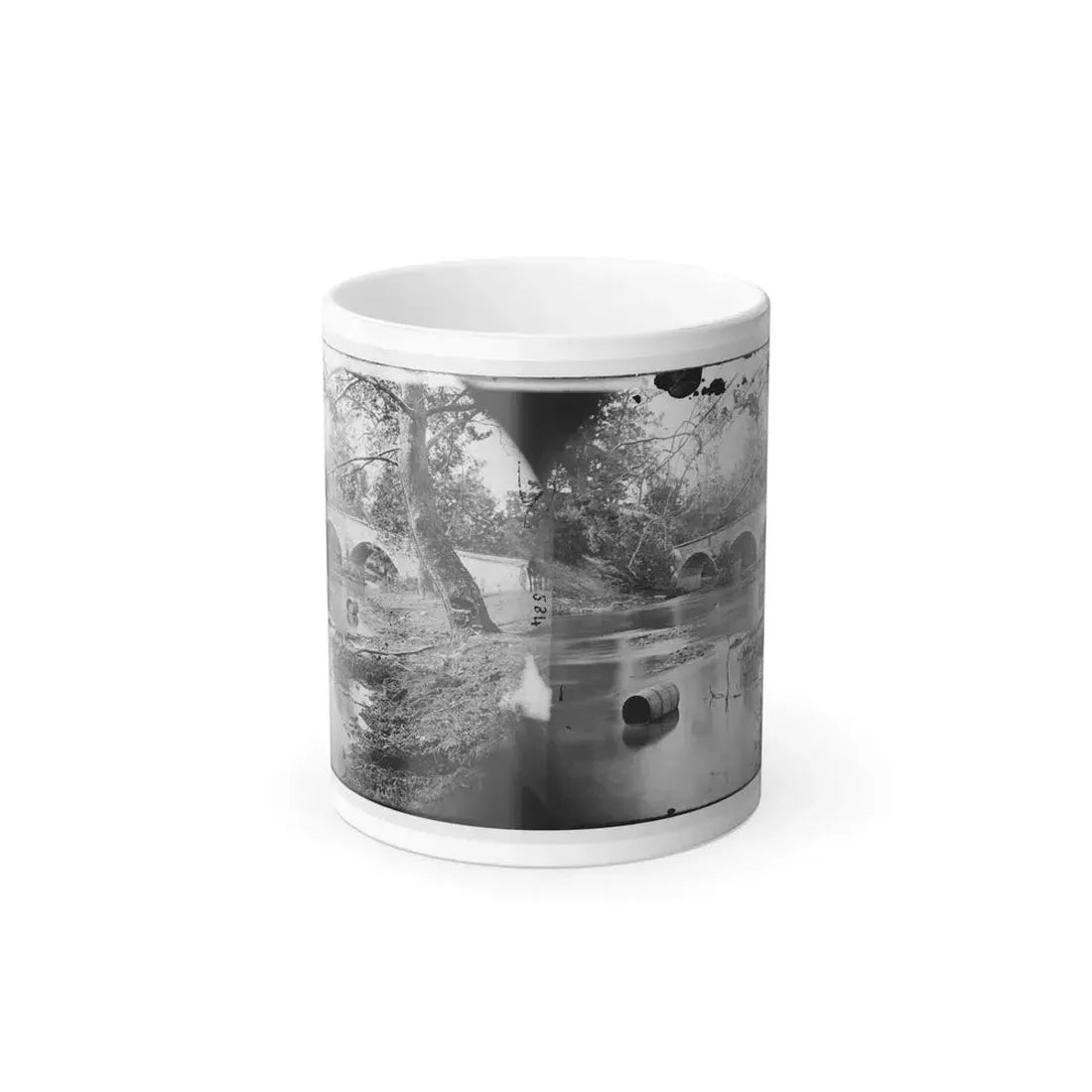 Antietam, Maryland. Burnside Bridge, Looking Up Stream (U.S. Civil War) Color Changing Coffee Mug 11oz Default Title 11oz - Go Mug Yourself