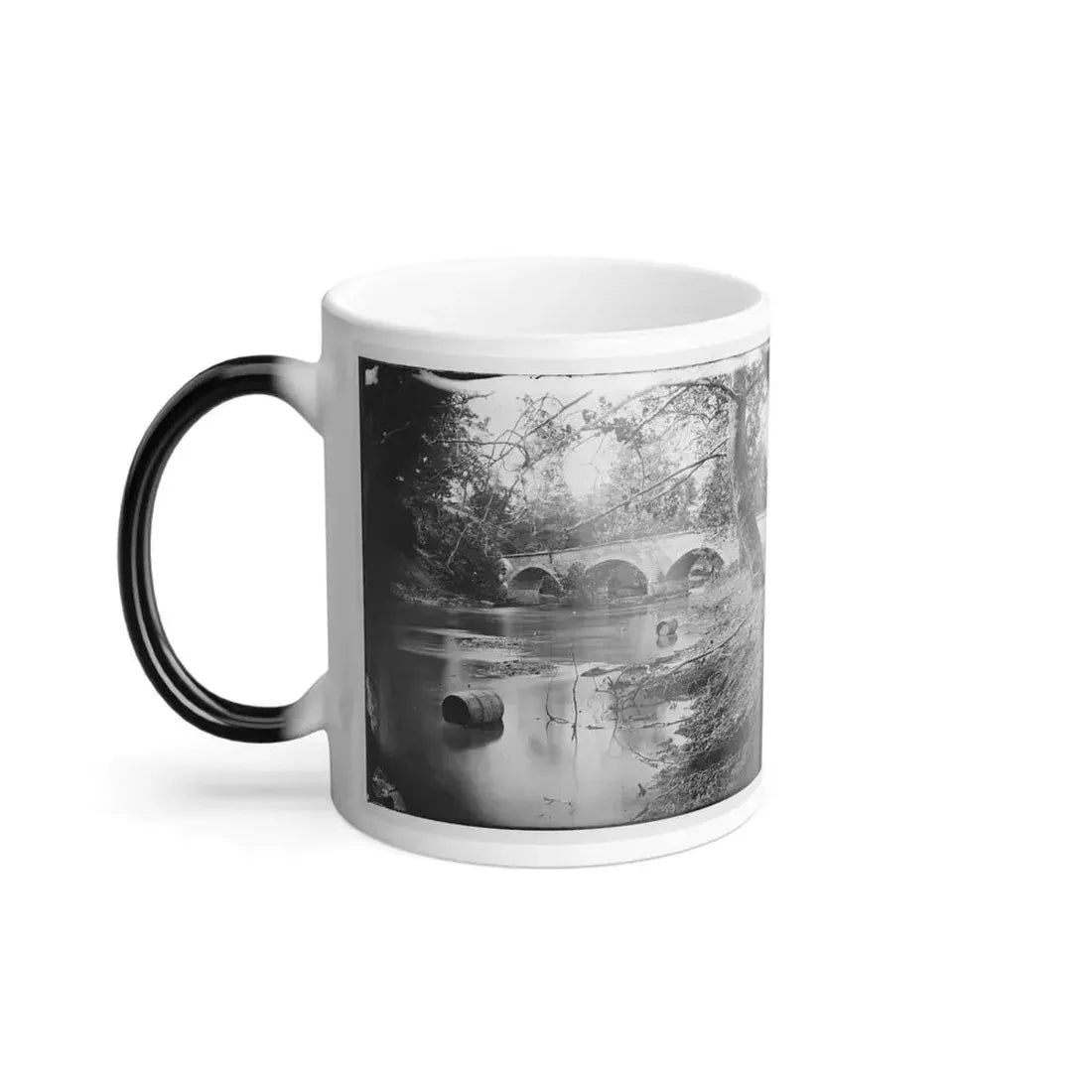 Antietam, Maryland. Burnside Bridge, Looking Up Stream (U.S. Civil War) Color Changing Coffee Mug 11oz - Go Mug Yourself