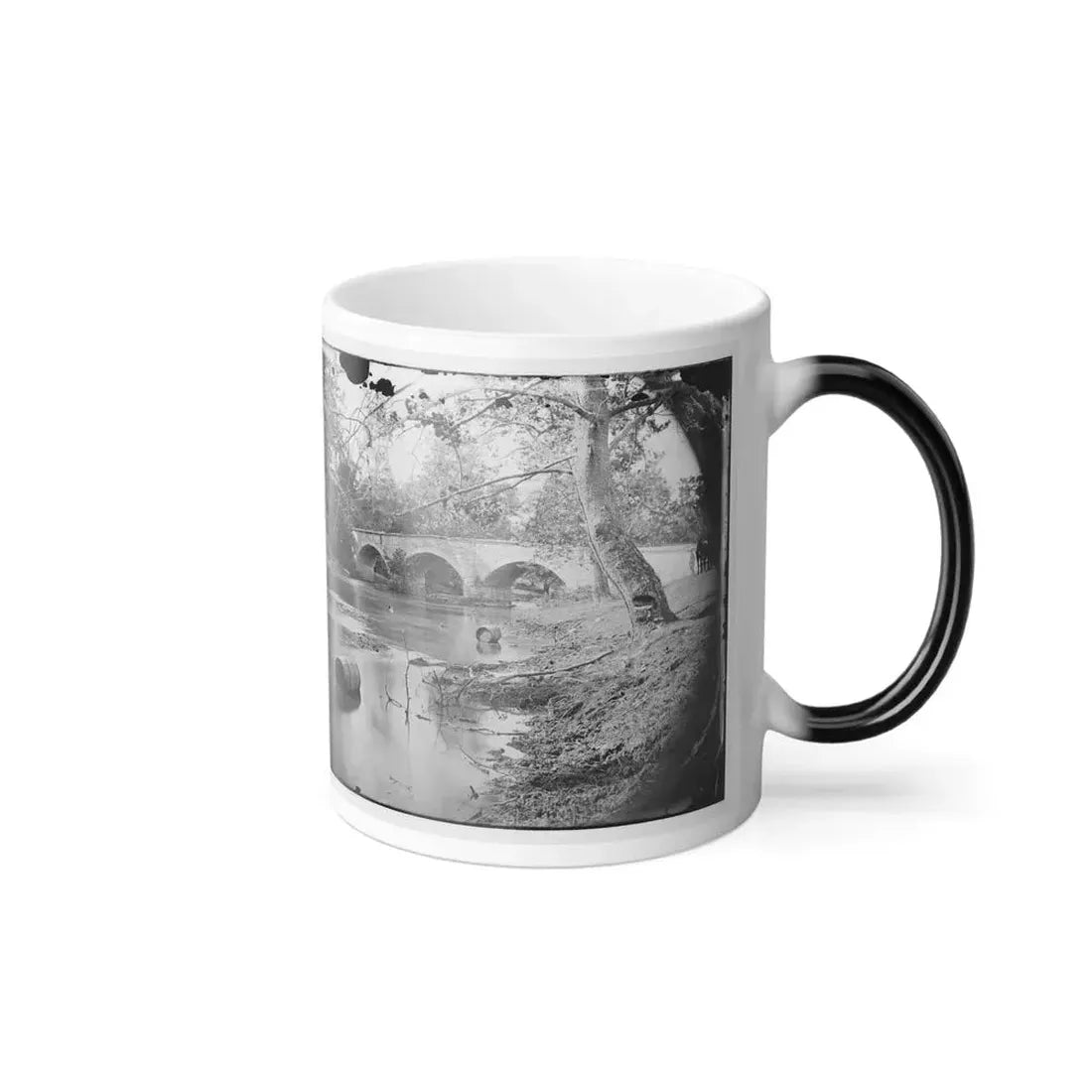 Antietam, Maryland. Burnside Bridge, Looking Up Stream (U.S. Civil War) Color Changing Coffee Mug 11oz - Go Mug Yourself