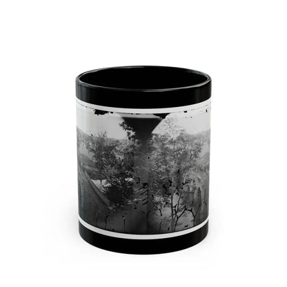 Antietam, Maryland. Burnside Bridge. Photographed From A Tree (U.S. Civil War) Black Coffee Mug 11oz - Go Mug Yourself