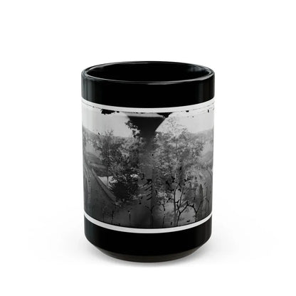 Antietam, Maryland. Burnside Bridge. Photographed From A Tree (U.S. Civil War) Black Coffee Mug 15oz - Go Mug Yourself