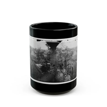 Antietam, Maryland. Burnside Bridge. Photographed From A Tree (U.S. Civil War) Black Coffee Mug 15oz - Go Mug Yourself