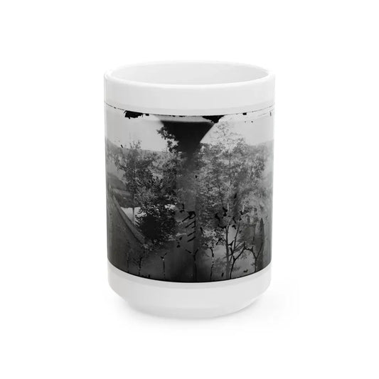 Antietam, Maryland. Burnside Bridge. Photographed From A Tree (U.S. Civil War) White Coffee Mug 15oz - Go Mug Yourself