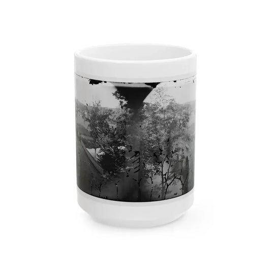 Antietam, Maryland. Burnside Bridge. Photographed From A Tree (U.S. Civil War) White Coffee Mug 15oz - Go Mug Yourself