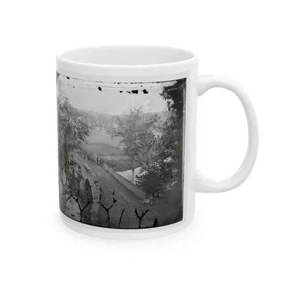 Antietam, Maryland. Burnside Bridge. Photographed From A Tree (U.S. Civil War) White Coffee Mug - Go Mug Yourself