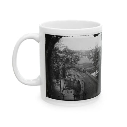 Antietam, Maryland. Burnside Bridge. Photographed From A Tree (U.S. Civil War) White Coffee Mug - Go Mug Yourself