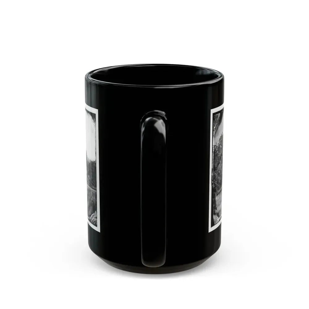 Antietam, Maryland. Burnside Bridge. Southeastern View (U.S. Civil War) Black Coffee Mug - Go Mug Yourself