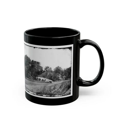 Antietam, Maryland. Burnside Bridge. Southeastern View (U.S. Civil War) Black Coffee Mug - Go Mug Yourself