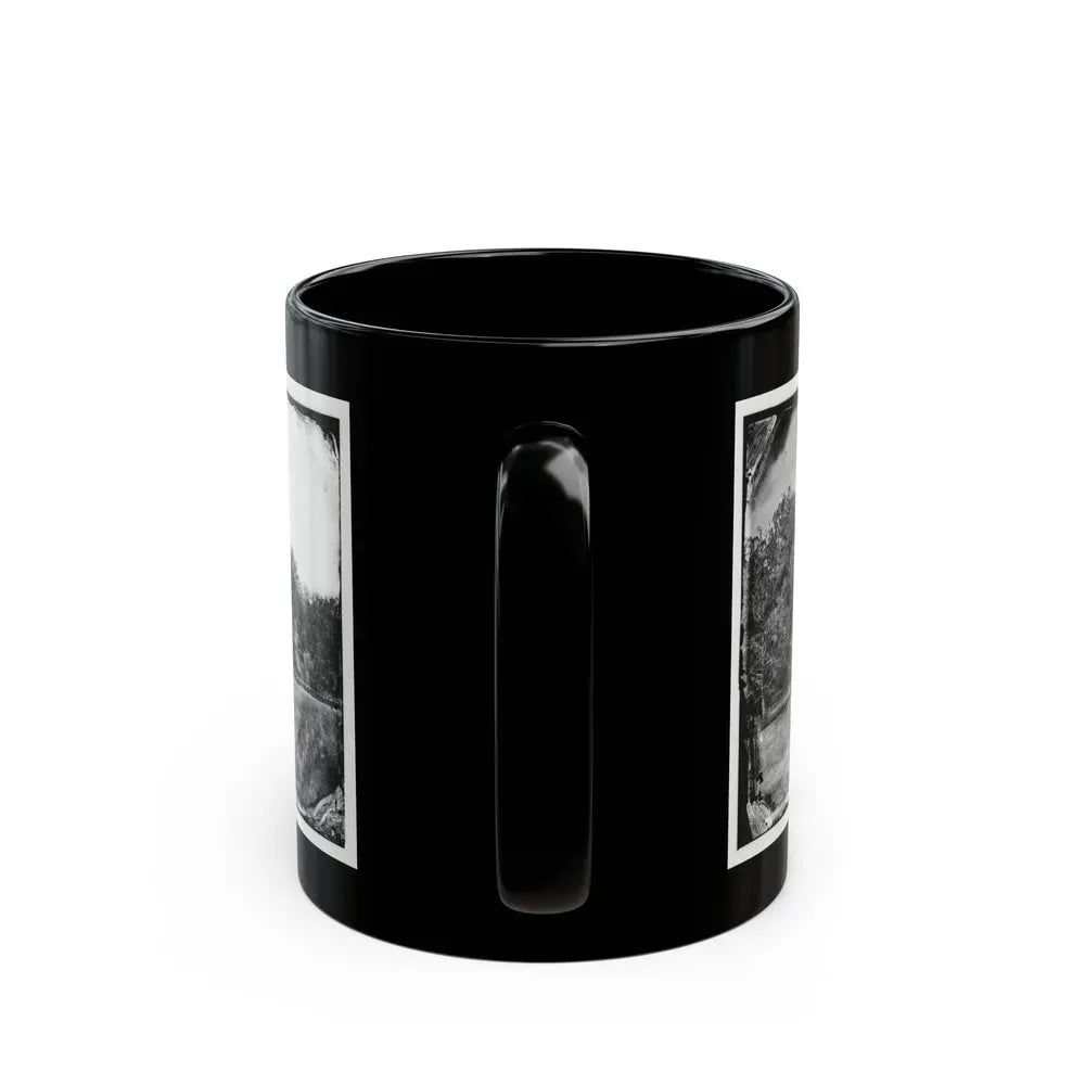 Antietam, Maryland. Burnside Bridge. Southeastern View (U.S. Civil War) Black Coffee Mug - Go Mug Yourself