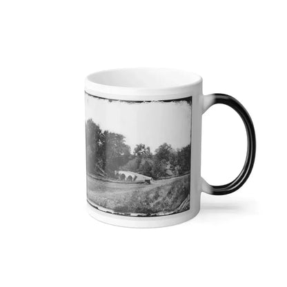 Antietam, Maryland. Burnside Bridge. Southeastern View (U.S. Civil War) Color Changing Coffee Mug 11oz - Go Mug Yourself