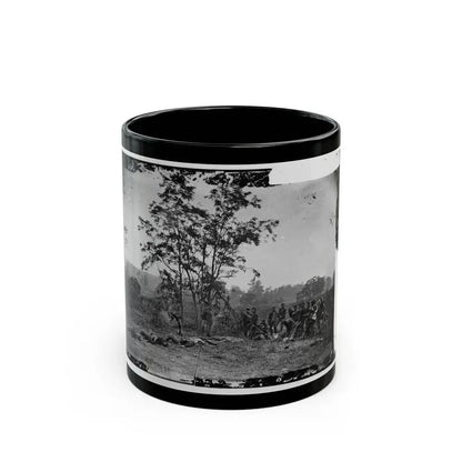 Antietam, Maryland. Burying The Dead Confederate Soldiers (U.S. Civil War) Black Coffee Mug 11oz - Go Mug Yourself