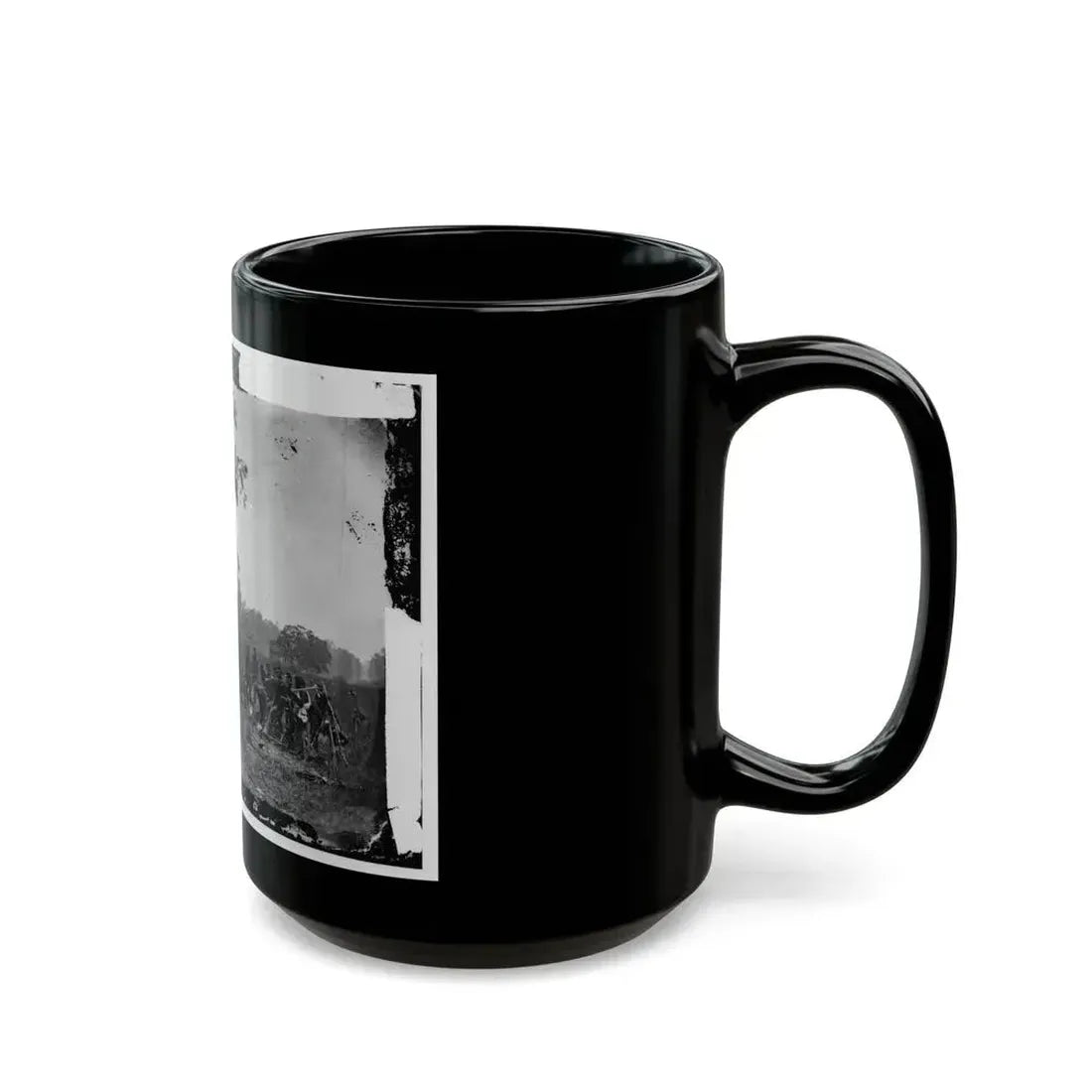 Antietam, Maryland. Burying The Dead Confederate Soldiers (U.S. Civil War) Black Coffee Mug - Go Mug Yourself
