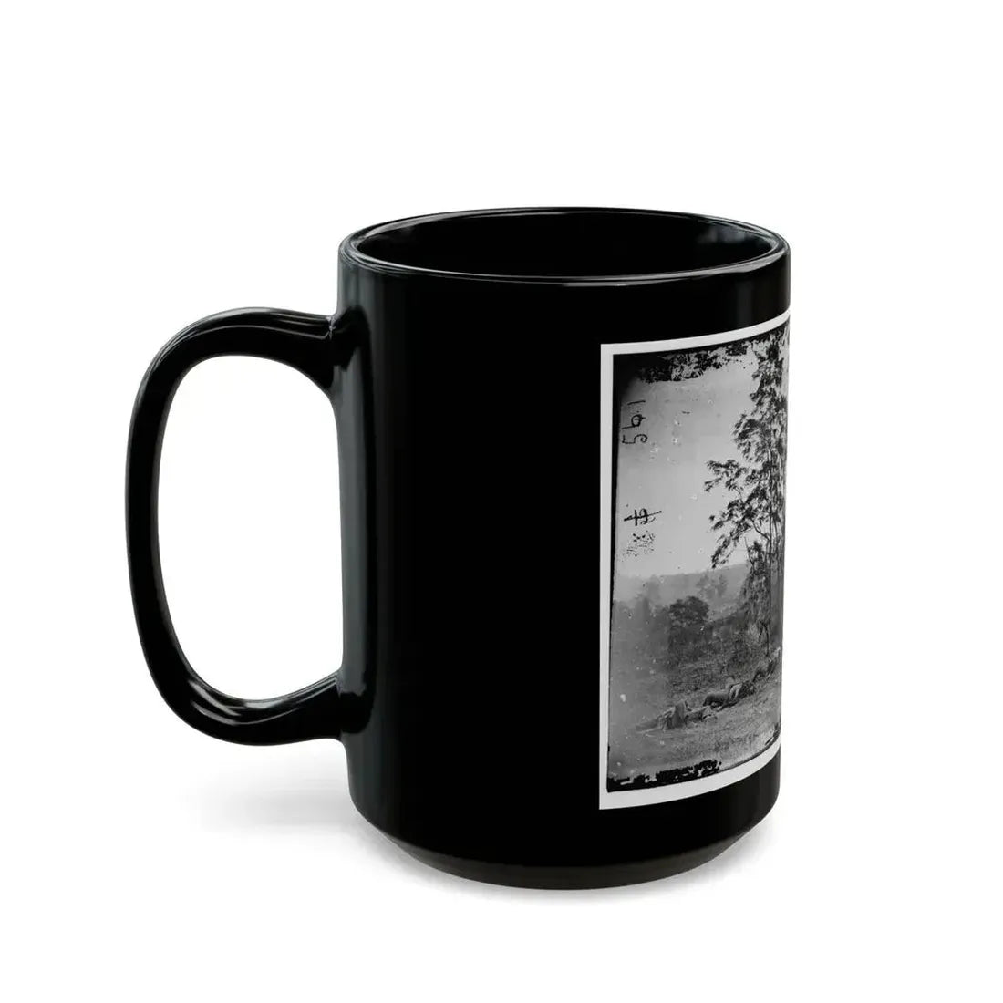 Antietam, Maryland. Burying The Dead Confederate Soldiers (U.S. Civil War) Black Coffee Mug - Go Mug Yourself