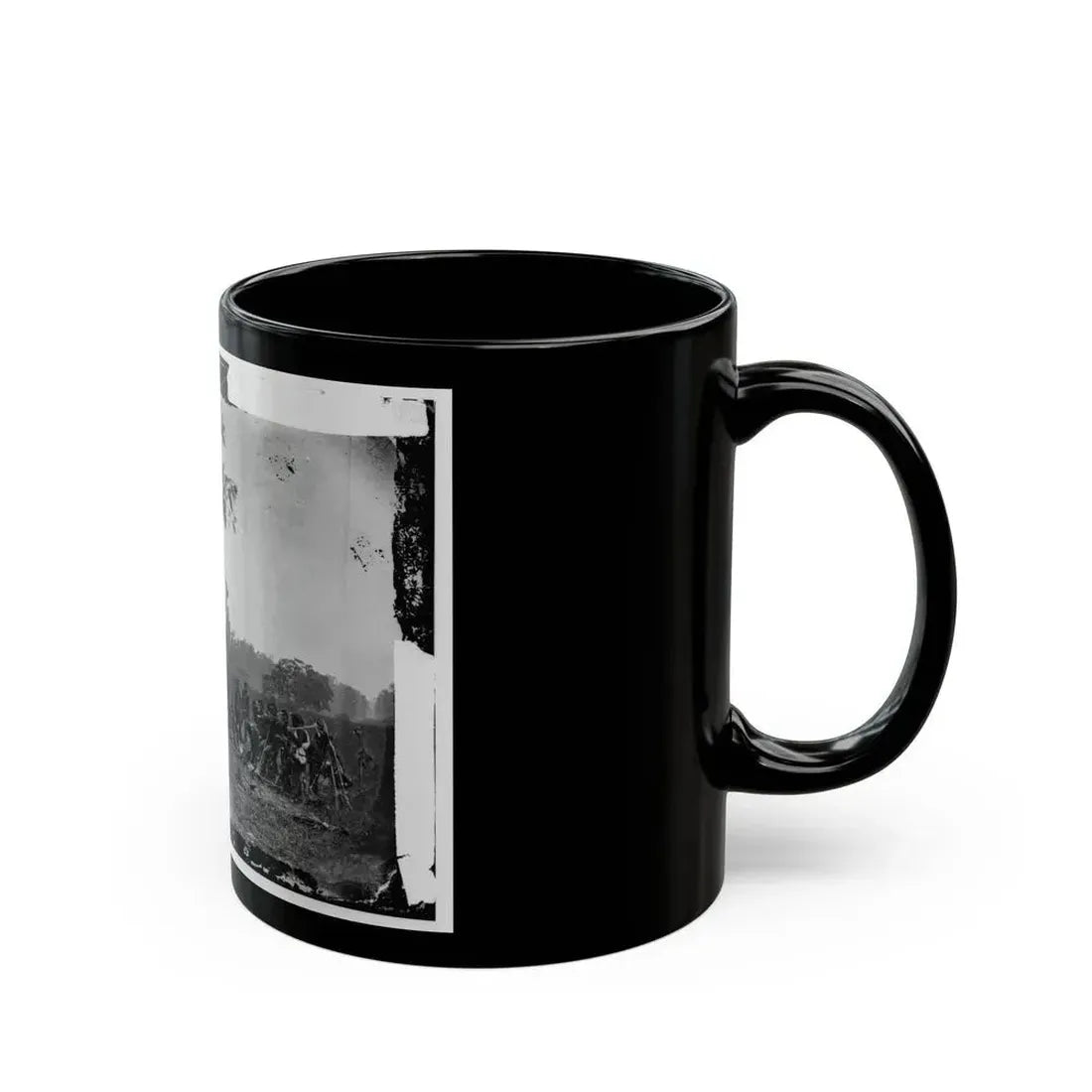 Antietam, Maryland. Burying The Dead Confederate Soldiers (U.S. Civil War) Black Coffee Mug - Go Mug Yourself