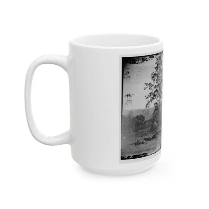 Antietam, Maryland. Burying The Dead Confederate Soldiers (U.S. Civil War) White Coffee Mug - Go Mug Yourself