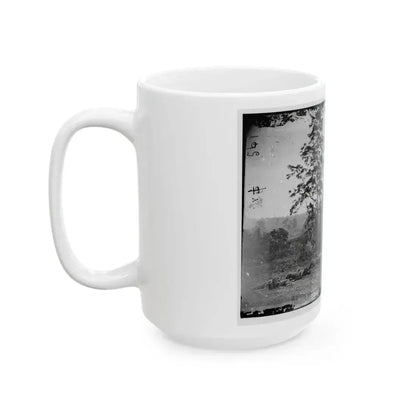 Antietam, Maryland. Burying The Dead Confederate Soldiers (U.S. Civil War) White Coffee Mug - Go Mug Yourself