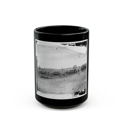 Antietam, Maryland. Captain J.M. Knap's Penn. Independent Battery  E  Light Artillery (U.S. Civil War) Black Coffee Mug 15oz - Go Mug Yourself