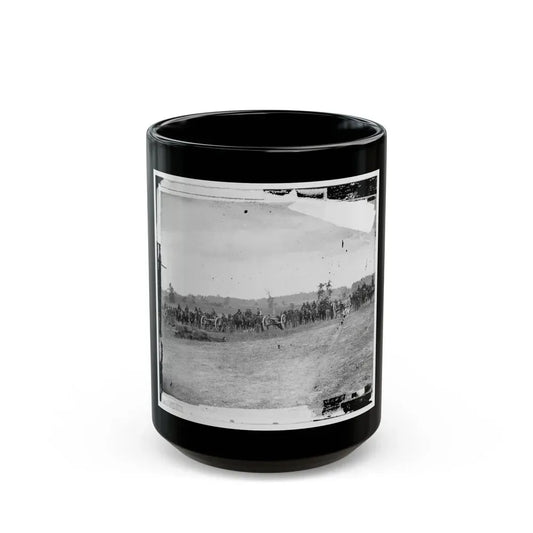 Antietam, Maryland. Captain J.M. Knap's Penn. Independent Battery  E  Light Artillery (U.S. Civil War) Black Coffee Mug 15oz - Go Mug Yourself