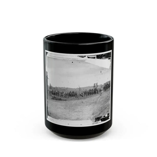 Antietam, Maryland. Captain J.M. Knap's Penn. Independent Battery  E  Light Artillery (U.S. Civil War) Black Coffee Mug 15oz - Go Mug Yourself