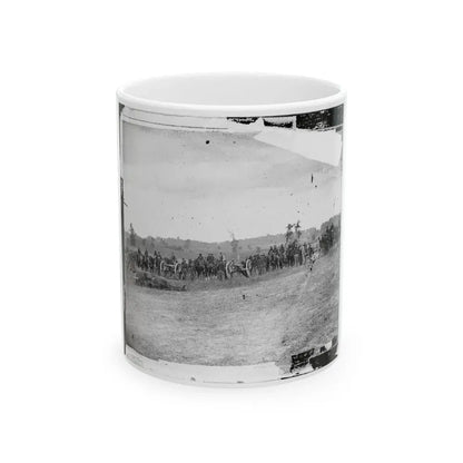 Antietam, Maryland. Captain J.M. Knap's Penn. Independent Battery  E  Light Artillery (U.S. Civil War) White Coffee Mug 11oz - Go Mug Yourself