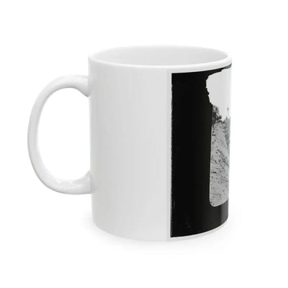 Antietam, Maryland. Confederate Dead In A Ditch On The Right Wing (U.S. Civil War) White Coffee Mug - Go Mug Yourself
