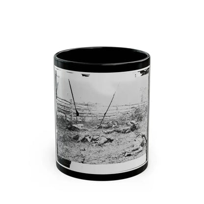 Antietam, Maryland. Confederate Soldiers As They Fell Inside The Fence On The Hagerstown Road (U.S. Civil War) Black Coffee Mug 11oz - Go Mug Yourself