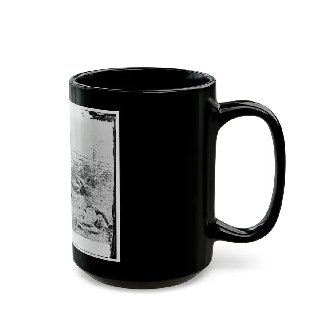 Antietam, Maryland. Confederate Soldiers As They Fell Inside The Fence On The Hagerstown Road (U.S. Civil War) Black Coffee Mug - Go Mug Yourself
