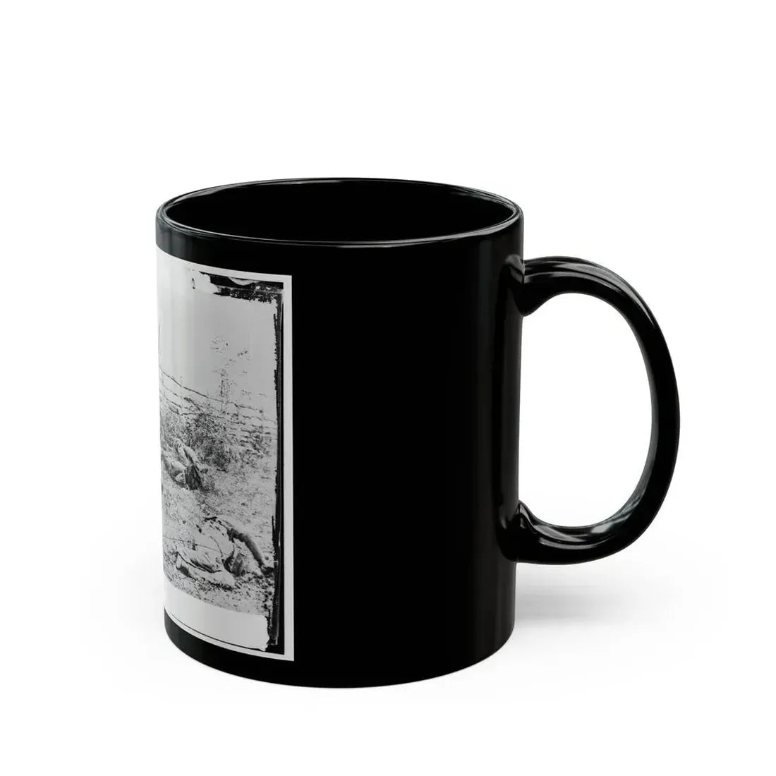 Antietam, Maryland. Confederate Soldiers As They Fell Inside The Fence On The Hagerstown Road (U.S. Civil War) Black Coffee Mug - Go Mug Yourself