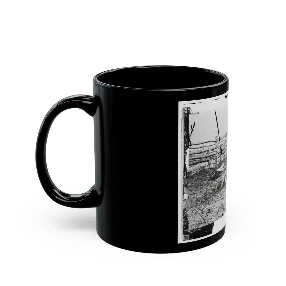 Antietam, Maryland. Confederate Soldiers As They Fell Inside The Fence On The Hagerstown Road (U.S. Civil War) Black Coffee Mug - Go Mug Yourself