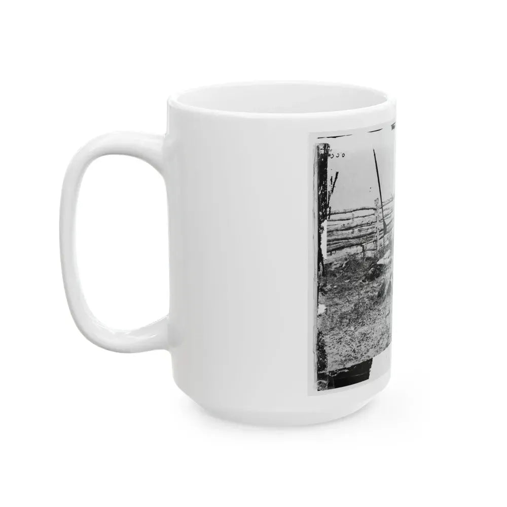 Antietam, Maryland. Confederate Soldiers As They Fell Inside The Fence On The Hagerstown Road (U.S. Civil War) White Coffee Mug - Go Mug Yourself