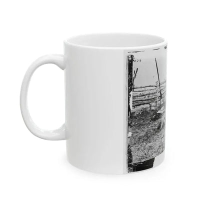Antietam, Maryland. Confederate Soldiers As They Fell Inside The Fence On The Hagerstown Road (U.S. Civil War) White Coffee Mug - Go Mug Yourself