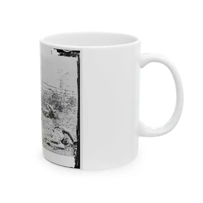 Antietam, Maryland. Confederate Soldiers As They Fell Inside The Fence On The Hagerstown Road (U.S. Civil War) White Coffee Mug - Go Mug Yourself