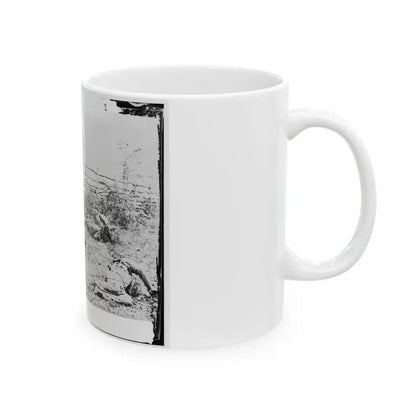 Antietam, Maryland. Confederate Soldiers As They Fell Inside The Fence On The Hagerstown Road (U.S. Civil War) White Coffee Mug - Go Mug Yourself
