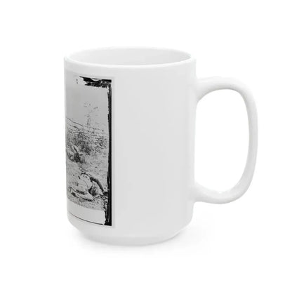Antietam, Maryland. Confederate Soldiers As They Fell Inside The Fence On The Hagerstown Road (U.S. Civil War) White Coffee Mug - Go Mug Yourself
