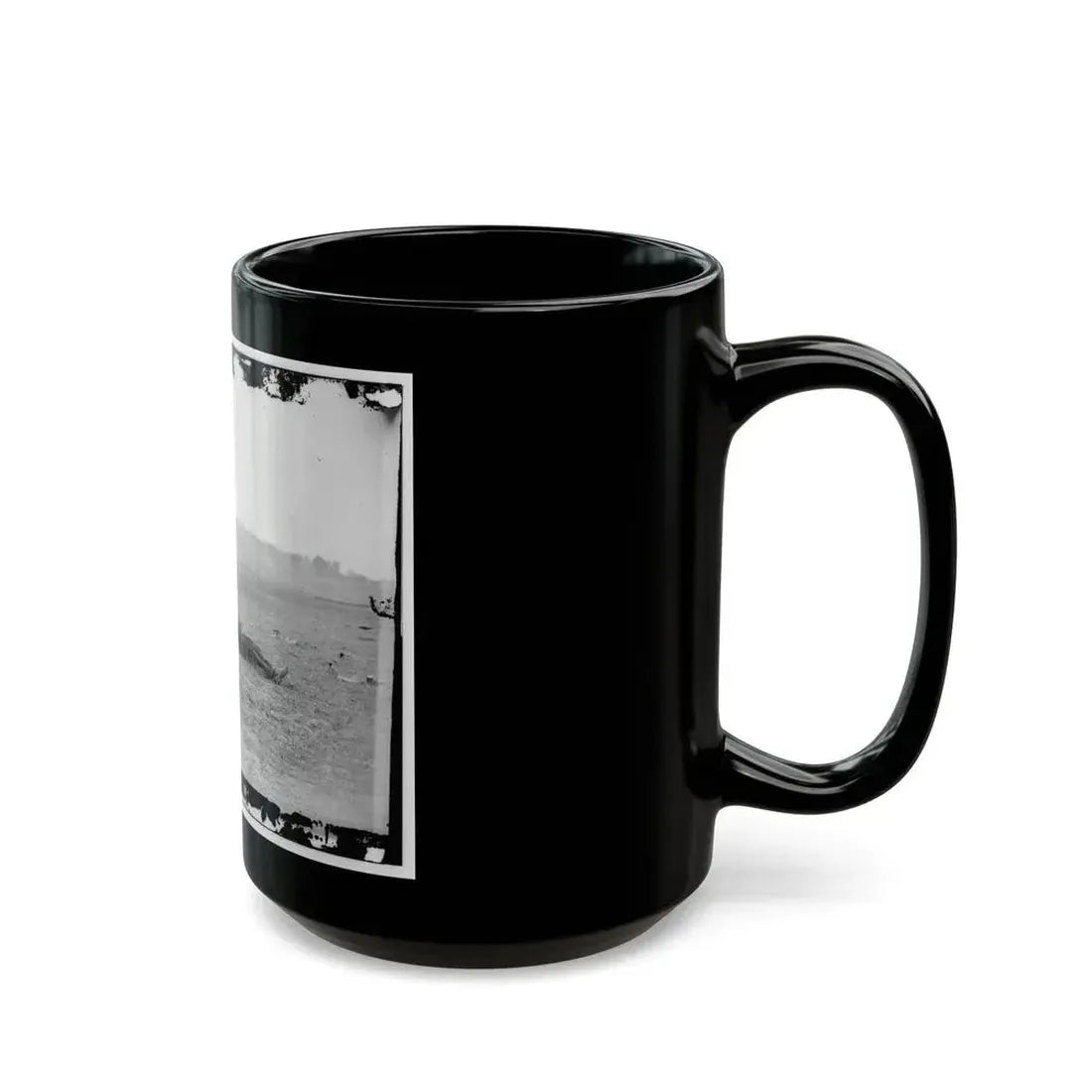 Antietam, Maryland. Confederate Soldiers As They Fell Near The Burnside Bridge (U.S. Civil War) Black Coffee Mug - Go Mug Yourself