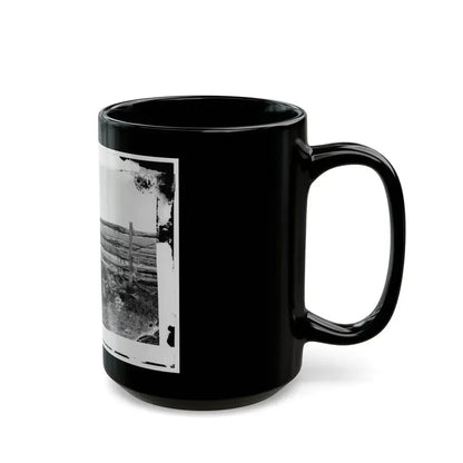 Antietam, Maryland. Dead Of Stonewall Jackson's Brigade By Rail Fence On The Hagerstown Pike (U.S. Civil War) Black Coffee Mug - Go Mug Yourself