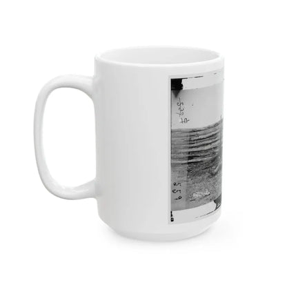 Antietam, Maryland. Dead Of Stonewall Jackson's Brigade By Rail Fence On The Hagerstown Pike (U.S. Civil War) White Coffee Mug - Go Mug Yourself