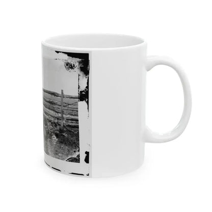Antietam, Maryland. Dead Of Stonewall Jackson's Brigade By Rail Fence On The Hagerstown Pike (U.S. Civil War) White Coffee Mug - Go Mug Yourself