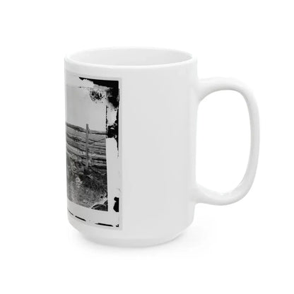 Antietam, Maryland. Dead Of Stonewall Jackson's Brigade By Rail Fence On The Hagerstown Pike (U.S. Civil War) White Coffee Mug - Go Mug Yourself