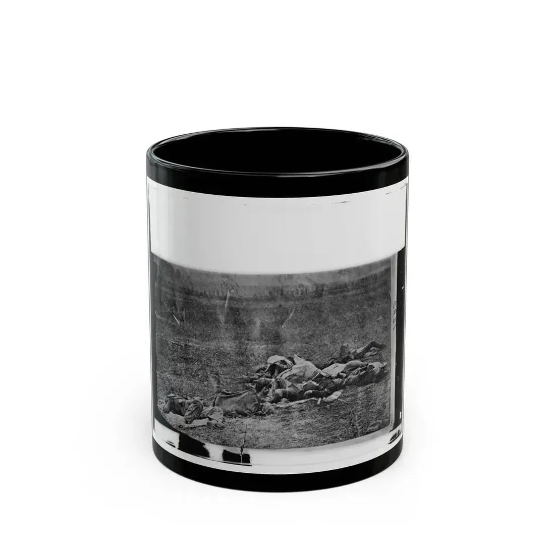 Antietam, Maryland. Dead On Battlefield (U.S. Civil War) Black Coffee Mug 11oz - Go Mug Yourself