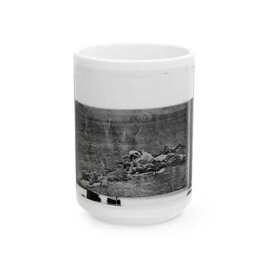 Antietam, Maryland. Dead On Battlefield (U.S. Civil War) White Coffee Mug 15oz - Go Mug Yourself