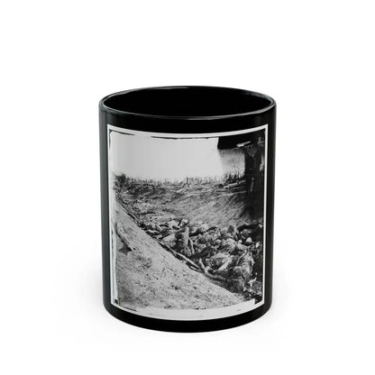 Antietam, Maryland. Dead Soldiers In Ditch On The Right Wing Where Kimball's Brigade Fought So Desperately (U.S. Civil War) Black Coffee Mug 11oz - Go Mug Yourself