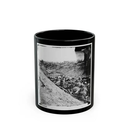 Antietam, Maryland. Dead Soldiers In Ditch On The Right Wing Where Kimball's Brigade Fought So Desperately (U.S. Civil War) Black Coffee Mug 11oz - Go Mug Yourself