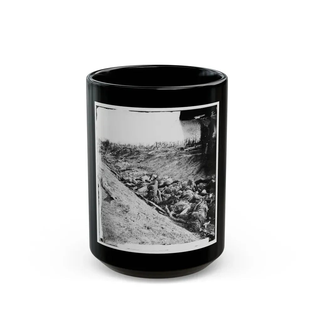 Antietam, Maryland. Dead Soldiers In Ditch On The Right Wing Where Kimball's Brigade Fought So Desperately (U.S. Civil War) Black Coffee Mug 15oz - Go Mug Yourself