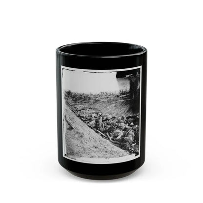 Antietam, Maryland. Dead Soldiers In Ditch On The Right Wing Where Kimball's Brigade Fought So Desperately (U.S. Civil War) Black Coffee Mug 15oz - Go Mug Yourself