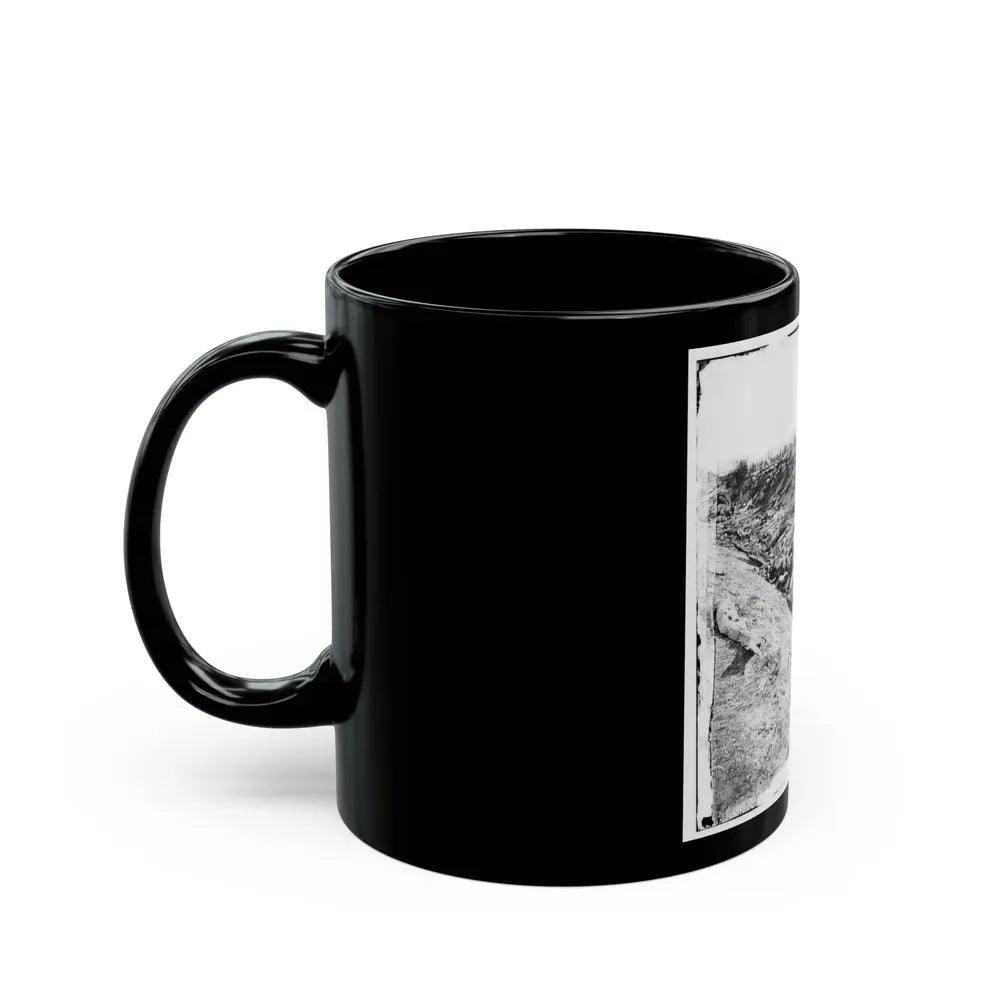 Antietam, Maryland. Dead Soldiers In Ditch On The Right Wing Where Kimball's Brigade Fought So Desperately (U.S. Civil War) Black Coffee Mug - Go Mug Yourself