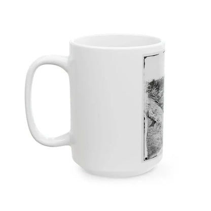 Antietam, Maryland. Dead Soldiers In Ditch On The Right Wing Where Kimball's Brigade Fought So Desperately (U.S. Civil War) White Coffee Mug - Go Mug Yourself